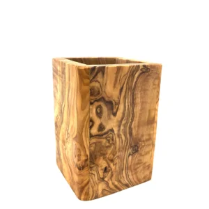 Zahnputzbecher aus Olivenholz