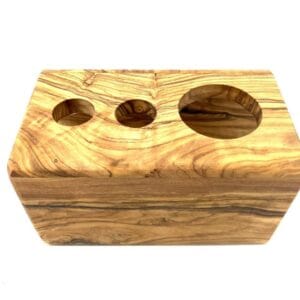 Zahnputzstation aus Olivenholz